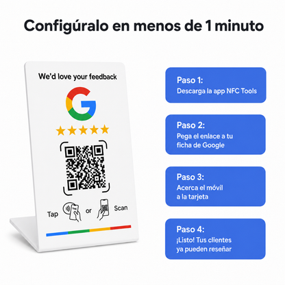 Tarjeta NFC para Reseñas de Google